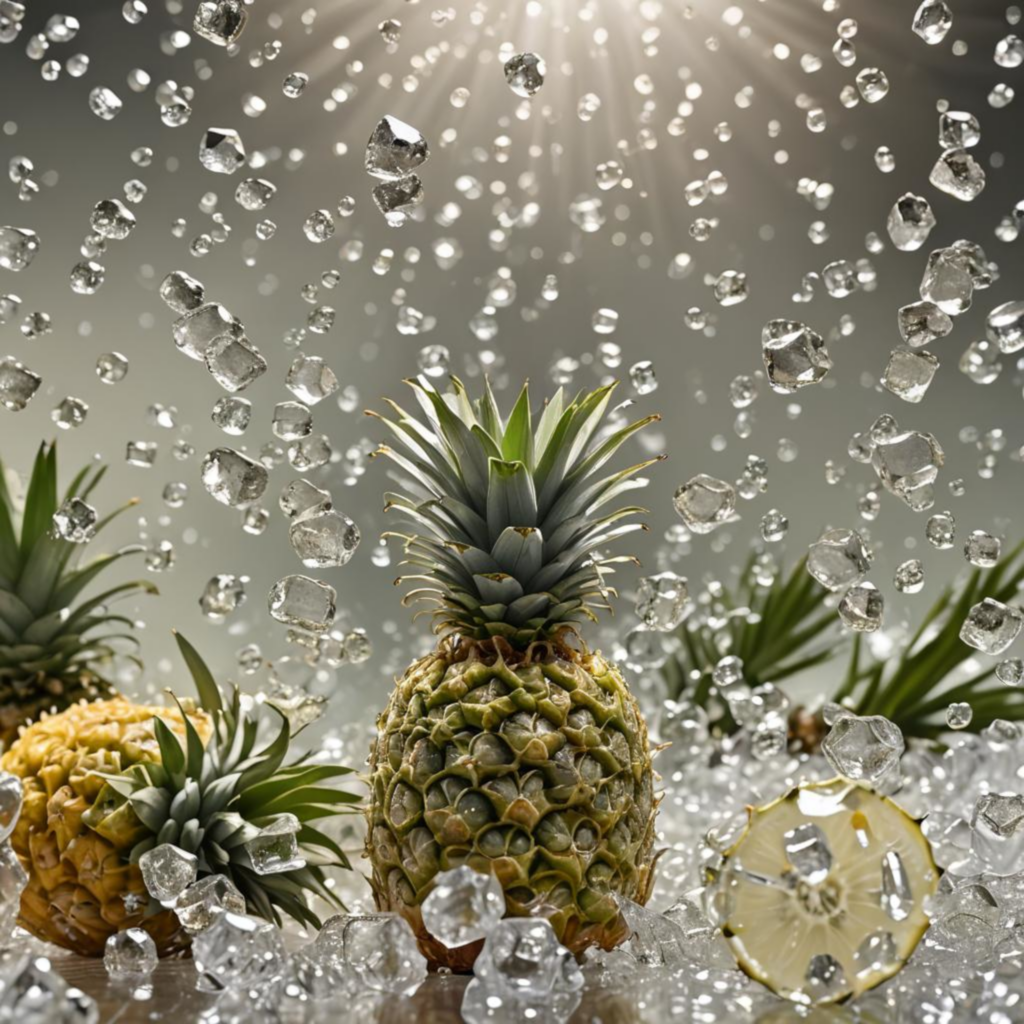 Bild von glitzerder Ananas